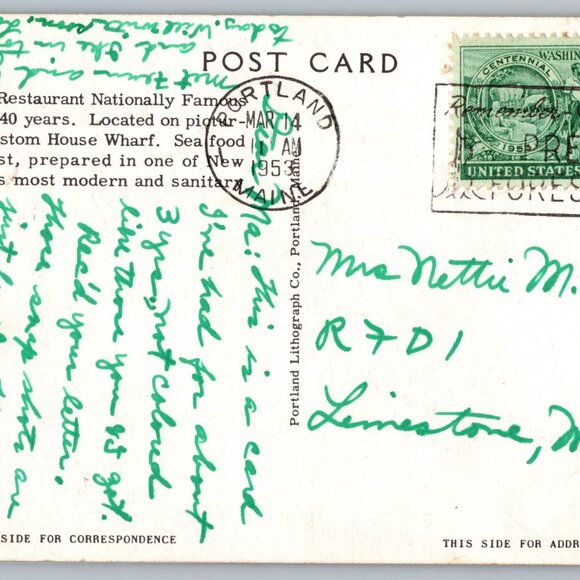 Vintage Maine Postcard Lot of 5 -A Great Collection #1022 - Picture 8 of 10